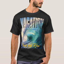 Vacation Surf and Relax Sunny Blue Turquoise Wave