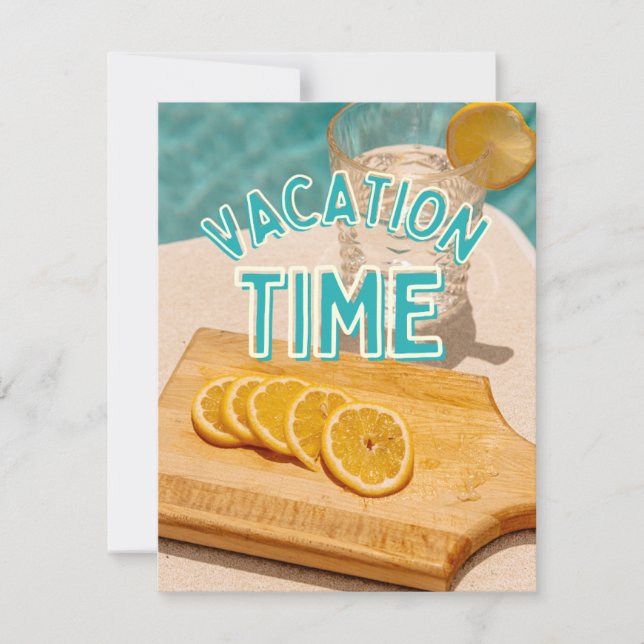 vacation time holiday card (Front)