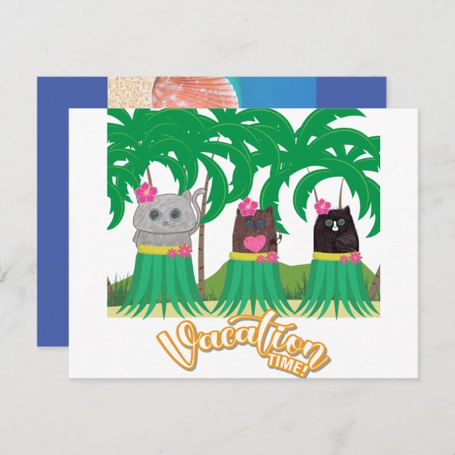 Vacation Time Invitation (Front/Back)