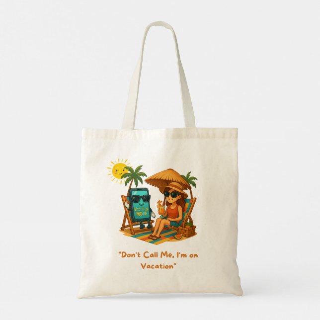 Vacation Time Tote Bag (Back)