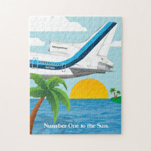 Vacation to the Sun Airplane Puzzle