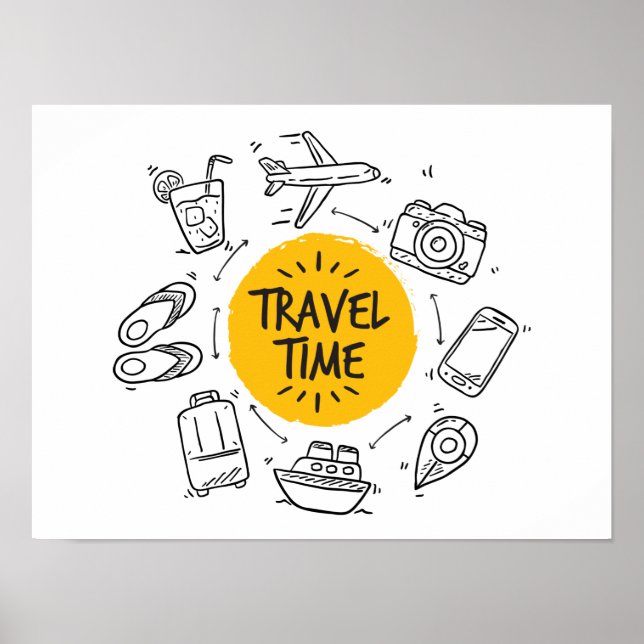 Vacation travel time poster (Front)