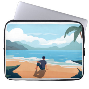 Vacation trip and hiking laptop sleeve