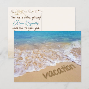 Vacation Tropical Bahamas Beach Holiday Postcard