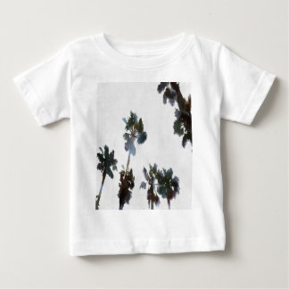 Vacation Tropical Palms Artistic Watercolor  Baby T-Shirt