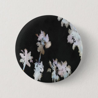 Vacation Tropical Palms Artistic Watercolor Silhou 6 Cm Round Badge