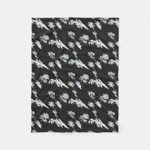 Vacation Tropical Palms Artistic Watercolor Silhou Fleece Blanket