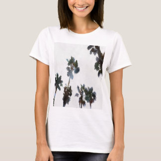Vacation Tropical Palms Artistic Watercolor  T-Shirt