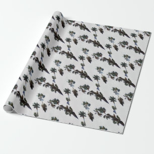 Vacation Tropical Palms Artistic Watercolor Wrapping Paper