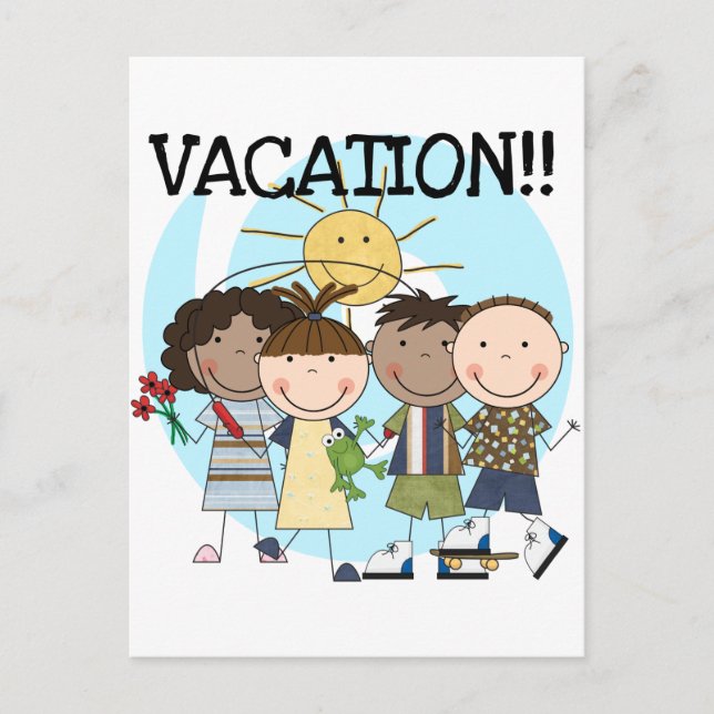 VACATION Tshirts and Gifts Postcard (Front)