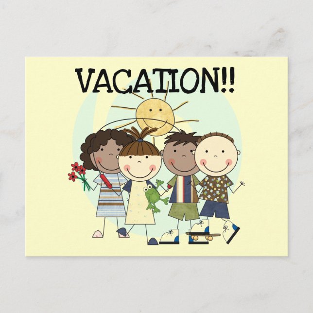 VACATION Tshirts and Gifts Postcard (Front)
