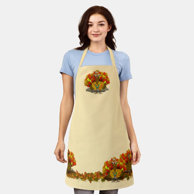 Vacation Turkey Tourist Thanksgiving Apron (Worn)