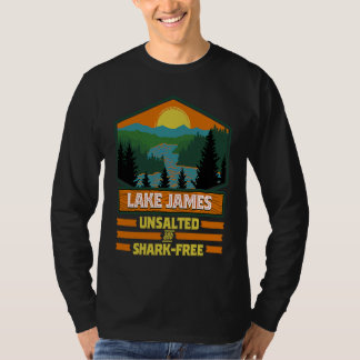Vacation Unsalted and Shark Free Lake James T-Shirt