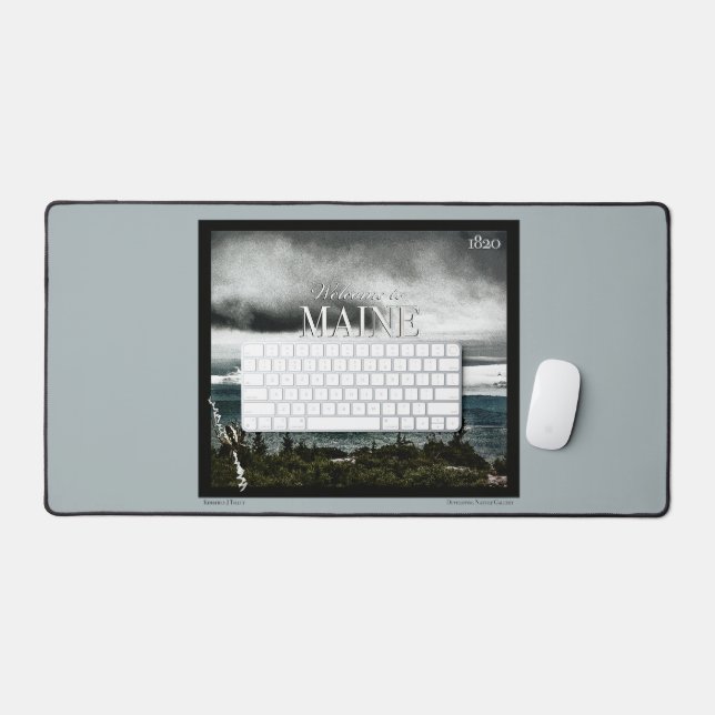 Vacationland, Maine Desk Mat (Keyboard & Mouse)