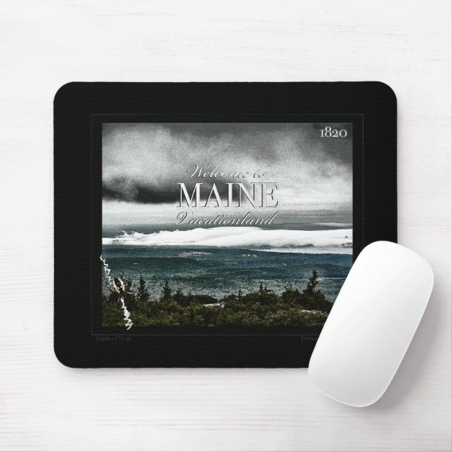 Vacationland, Maine Mouse Mat (With Mouse)