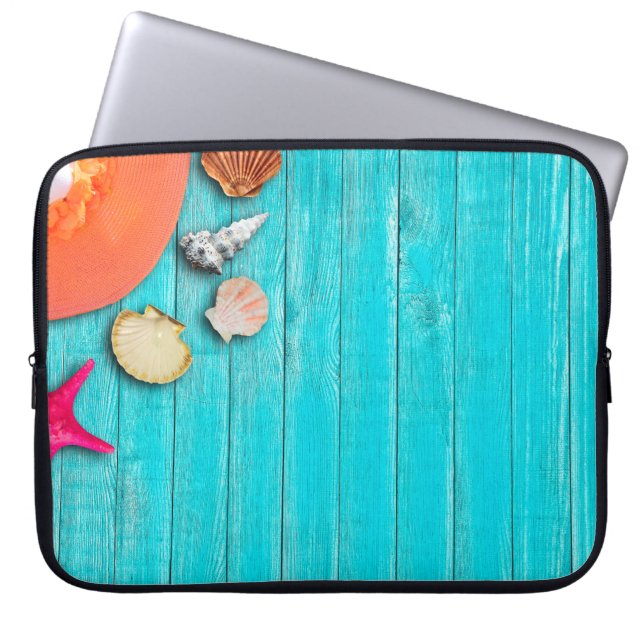 Vacations summer sun coneflower laptop sleeve (Front)