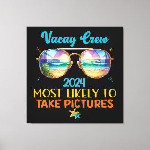 Vacay crew 2024 canvas print