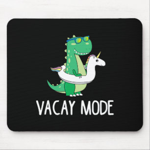 Vacay Mode Cute Dinosaur T Shirt Funny Family Vaca Mouse Mat