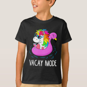 Vacay Mode Cute Unicorn Funny Family Vacation Gift T-Shirt