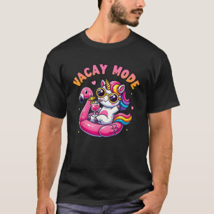 Vacay Mode Cute Unicorn Funny Family Vacation Gift T-Shirt