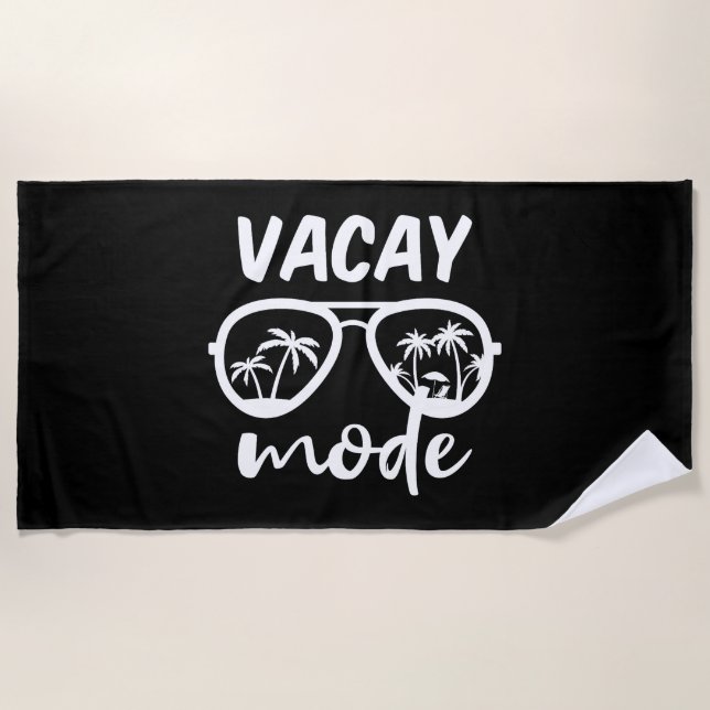 Vacay Mode II - Family Vacation Beach Towel (Front)