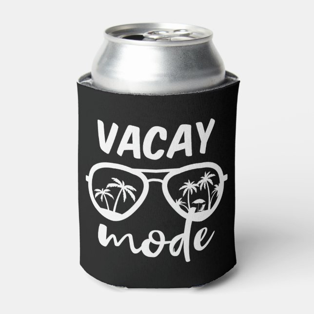 Vacay Mode II - Family Vacation Can Cooler (Can Front)