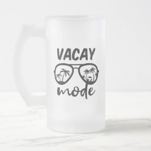 Vacay Mode II - Family Vacation Frosted Glass Beer Mug