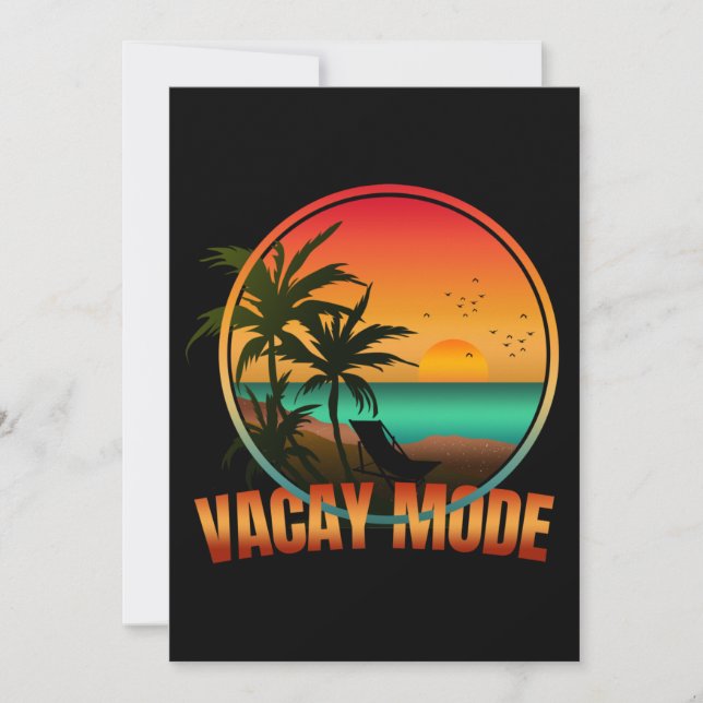 VACAY MODE  INVITATION (Front)