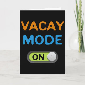 Vacay Mode On Beach Palms Cruise Vibes Summer Time Card
