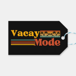VACAY MODE PAL TREE FAMILY VACATION  GIFT TAGS