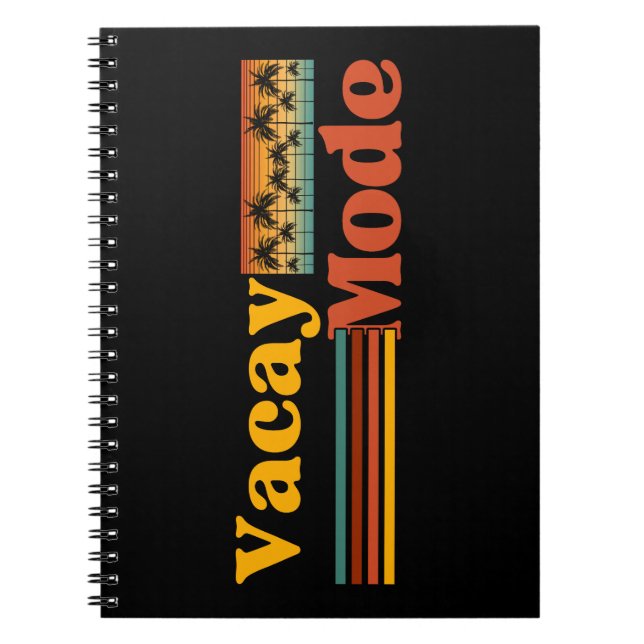 VACAY MODE PAL TREE FAMILY VACATION  NOTEBOOK (Front)