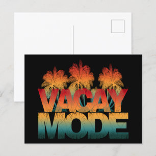 vacay mode   postcard