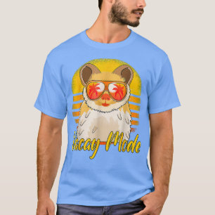 Vacay Mode Retro Sunset Beach Vacation Hamster T-Shirt