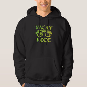 Vacay Mode Sunglasses Palm Trees Trip Tan Summer B Hoodie