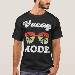 Vacay Mode Sunglasses Vintage Retro Summer Beach V T-Shirt