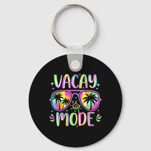 Vacay Mode Vacation Summer Cruise Palm Trees Getaw Key Ring