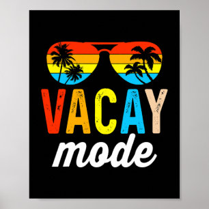 Vacay Mode Vintage Vacation Summer Cruise Family H Poster