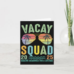 Vacay Squad 2025 Summer Family Together Cruise Tri Card