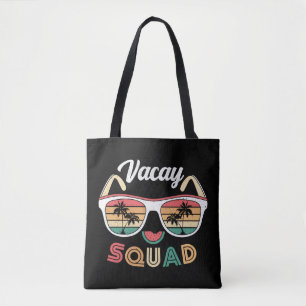 Vacay Squad Funny Beach Summer Vacation Tote Bag