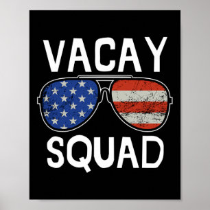 Vacay Squad Summer Vacation Family Friends Trip Ma Poster