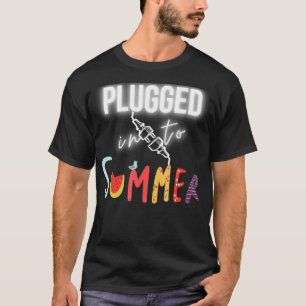 Vacay Tropical Good Vibes Summer Trip T  Plugged F T-Shirt