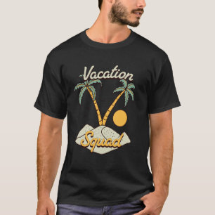 Vacay Vacation Squad, Funny Family Palm Tree Beach T-Shirt