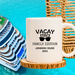 Vacay Vibes Family Reunion Cruise Coffee Mug