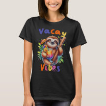 Vacay Vibes Funny Sloth Summer 