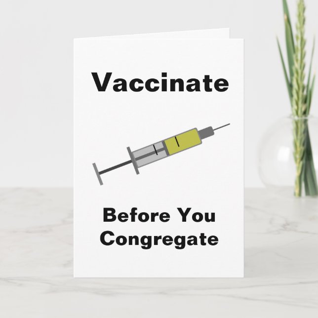 Vaccinate Before You Congregate Card (Front)