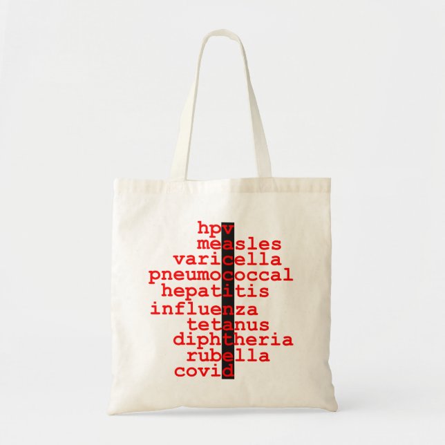 Vaccinate COVID tote bag #2 (Front)