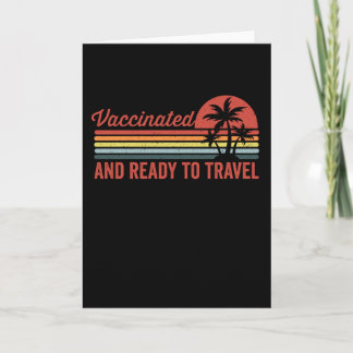 Vaccinated and ready to travel card