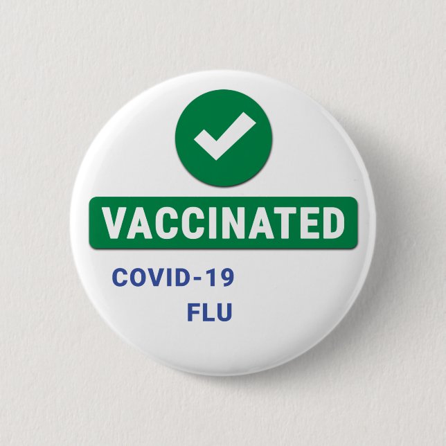 Vaccinated Button (Front)