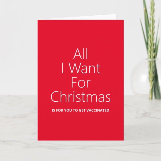 Vaccinated Christmas Card (Front)
