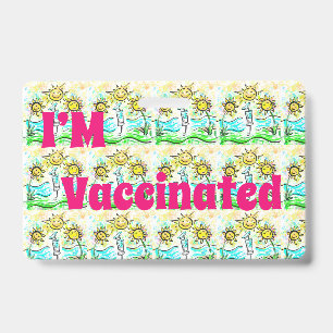 VACCINATED   ID BADGE